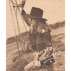 Vintage 1986 George Marciano Print Ad Bloomingdales Western Cowboy Chic Fashion